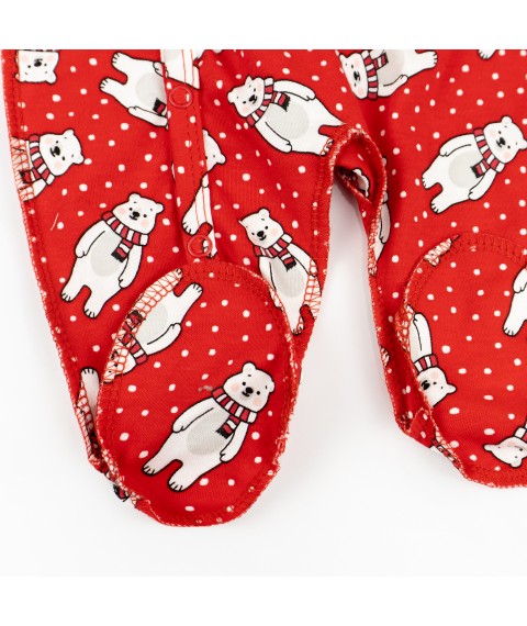 Holiday Dexter`s Red 913 62cm Holiday Print Baby Onesie (d913мш-кр-нгтг)