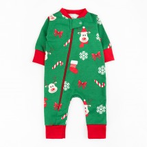 Слип с новогодним принтом Festive reindeer  Dexter`s  Красный;Зеленый d320-4зл-нгтг  68 см (d320-4зл-нгтг)