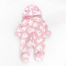 Комбинезон детский теплый с капюшоном Soft Bear  Dexter`s  Розовый d12-20мш-рв  68 см (d12-20мш-рв)
