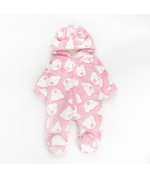 Комбинезон детский теплый с капюшоном Soft Bear  Dexter`s  Розовый d12-20мш-рв  68 см (d12-20мш-рв)