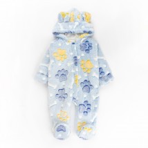 Комбинезон детский теплый с лапками Patriotic Paws  Dexter`s  Голубой d12-20лп-гб  68 см (d12-20лп-гб)