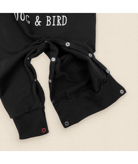 Romper with open legs Dog and Bird Dexter`s Black 319 92 cm (d319db-chn)