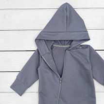 Dexter`s two-thread plum color walking jacket with a hood Gray 2157 74 cm (d2157лв)