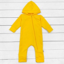 Прогулянковий комбінезон із двонитки дитячий з капюшоном  Dexter`s  Жовтогарячий 2157  98 см (d2157ж)