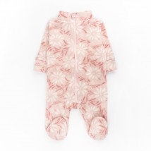 Комбинезон теплый для малышей на молнии в цветочек Flower  Dexter`s  Розовый d813кв-нв  56 см (d813кв-нв)