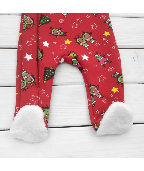 Теплый человечек для детей Christmas Avocado  Dexter`s  Красный 21-05  68 см (d21-05ав-кр-нгтг)