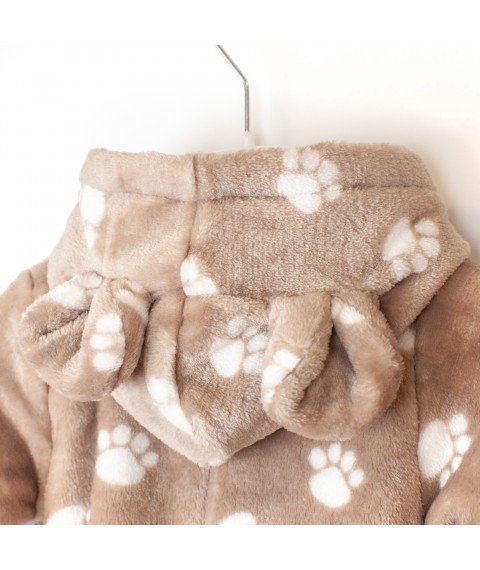 Lipki Dexter`s padded mocha jumpsuit with hood Beige 12-20 68 cm (d12-20lp-kf)