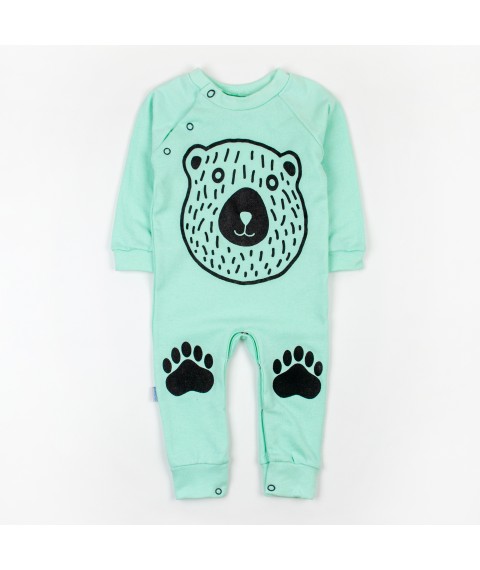 Menthol man for babies with Bear print Malena Menthol; Black 320-2 74 cm (d320-2МД-МТ)