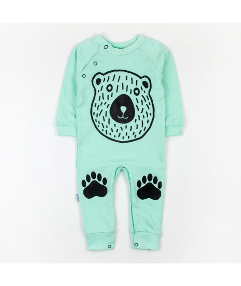 Menthol man for babies with Bear print Malena Menthol; Black 320-2 68 cm (d320-2МД-МТ)