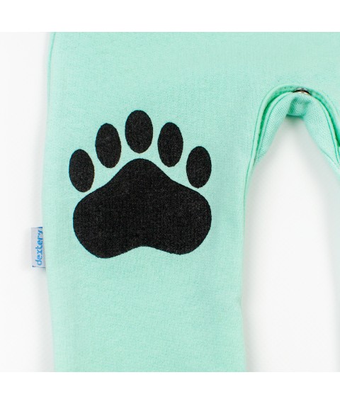 Menthol man for babies with Bear print Malena Menthol; Black 320-2 74 cm (d320-2МД-МТ)