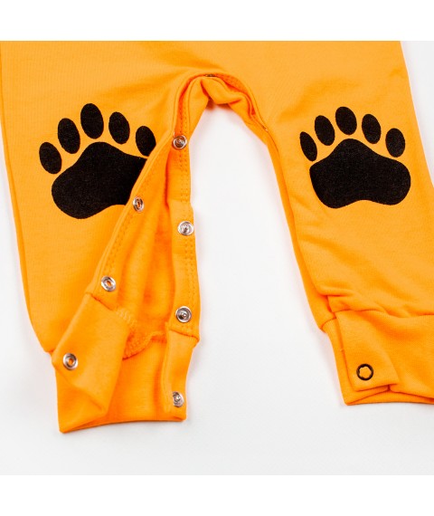 Yellow man for babies with Bear print Malena Yellow; Black 320-2 68 cm (d320-2md-or)