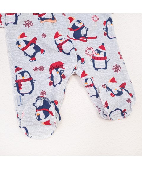 Человек футер Christmas penguin  Dexter`s  Красный;Серый d313снт-ср-нгтг  62 см (d313снт-ср-нгтг)