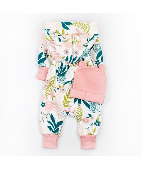 Man for girl demi-season Monstera Dexter`s White; Pink 2142 80 cm (d2142-13)