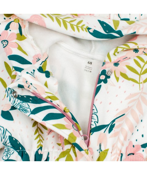 Man for girl demi-season Monstera Dexter`s White; Pink 2142 80 cm (d2142-13)