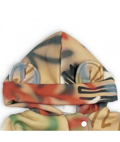 Комбинезон трехнитка на флисе Graffiti  Dexter`s  Разноцветный 2142  80 см (d2142-48)
