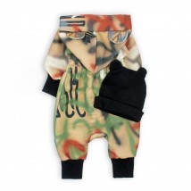 Graffiti Dexter`s fleece romper Multicolored 2142 98 cm (d2142-48-1)