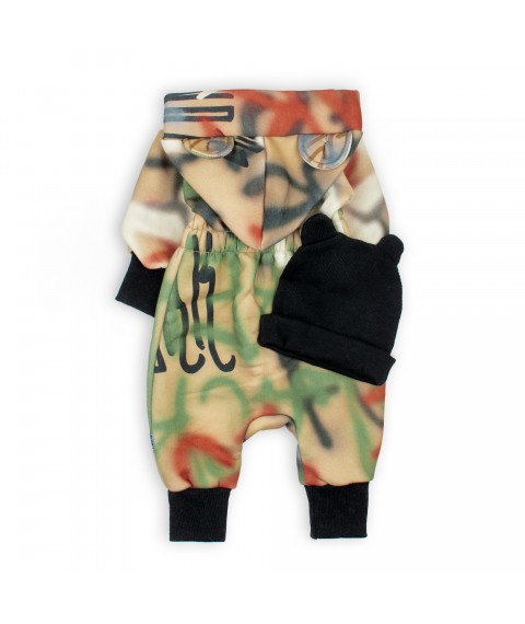 Graffiti Dexter`s fleece three-piece jumpsuit Multicolored 2142 68 cm (d2142-48)