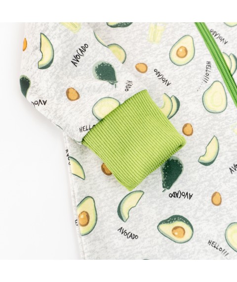 Человечек на молнии футер Avocado  Dexter`s  Сірий d320-4ав-нв  80 см (d320-4ав-нв)