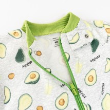 Человечек на молнии футер Avocado  Dexter`s  Сірий d320-4ав-нв  80 см (d320-4ав-нв)