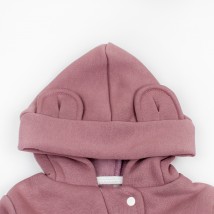 Ромпер тринитка на флисе с шапкой Mokko  Dexter`s  Розовый d2142-45-1  92 см (d2142-45-1)