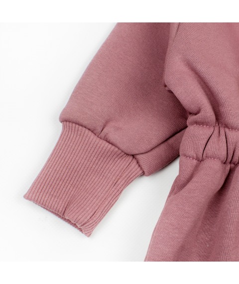 Mokko Dexter`s fleece three-piece overalls with a hat Pink 2142 68 cm (d2142-45)