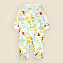 Children's jacket with print on fabric and nacho Alphabet Dexter`s Milk; Yellow 313 68 cm (d313-1абт)