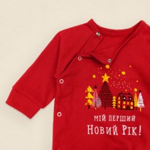 Red New Year's man "My first New Year" footer Dexter`s Red 354 68 cm (d354-1бд-кр-нгтг)