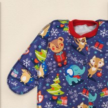Детский слип с начесом Christmas Fox  Dexter`s  Фиолетовый 313  56 см (d313лс-ф)