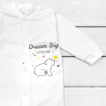 Человечек для ребенка Dream Big с начесом  Dexter`s  Белый 313  68 см (d313-1мш-мл)
