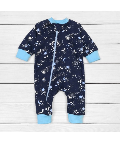 Чоловічок футер з начосом Luna  Dexter`s  Темно-синій;Блакитний d320-4лн-тм  92 см (d320-4лн-тм)