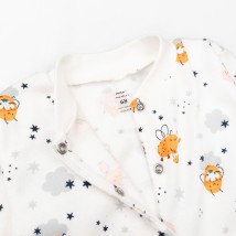 Человечек слип интерлок на кнопках с открытыми ножками Bees  Dexter`s  Белый d913-1бд-нв  86 см (d913-1бд-нв)