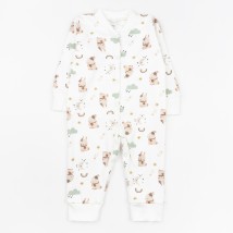 Человечек слип интерлок на кнопках с открытыми ножками  Bunnies  Dexter`s  Белый d913-1з-нв  80 см (d913-1з-нв)