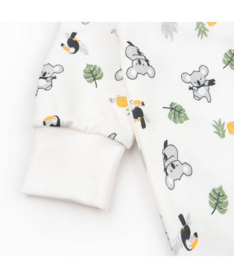 Человечек слип интерлок на кнопках с открытыми ножками Koala  Dexter`s  Белый d913-1кл-нв  68 см (d913-1кл-нв)