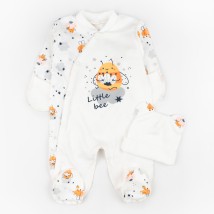 Комплект в роддом шапка Bees  Dexter`s  Белый
 d940бд-нв  62 см (d940бд-нв)