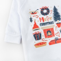 Комбинезон с начесом для ребенка от трех месяцев Christmas mood  Dexter`s  Белый d354-58-1  68 см (d354-58-1)