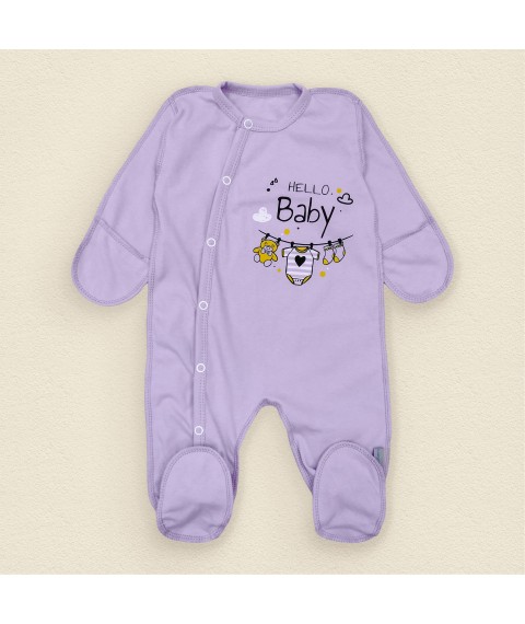 Men's Hello Baby Dexter`s natural light fabric Purple 114 62 cm (d114х-лв)