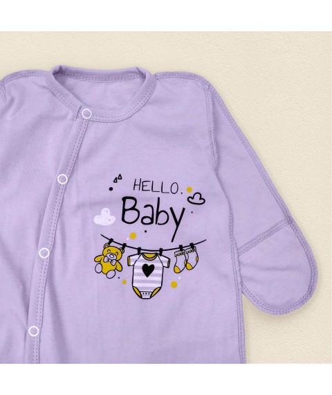 Men's Hello Baby Dexter`s natural light fabric Purple 114 62 cm (d114х-лв)