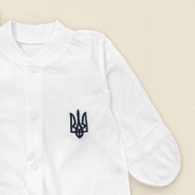 Слип для новорожденного с украинской символикой  Dexter`s  Белый d113аш-б  62 см (d113аш-б)
