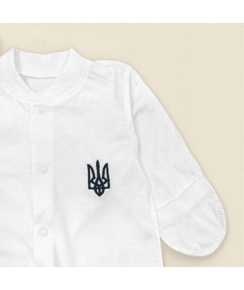 Сліп для новонародженого з українською символікою  Dexter`s  Білий d113аш-б  62 см (d113аш-б)