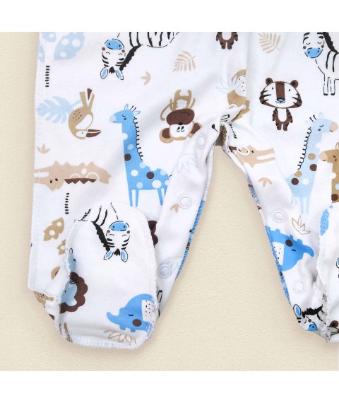 Knitted cotton slip Africano Dexter`s White; Blue 973 62 cm (d973af-nv)