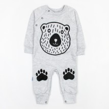 Grey baby boy with Bear print Malena Gray; Black 320-2 74 cm (d320-2МД-СР)
