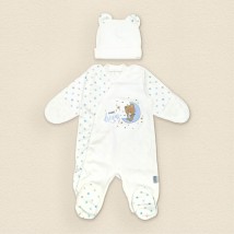 Dream Dexter`s baby sleepwear with a cap White; Blue 940 62 cm (d940st-gb)