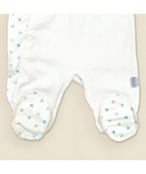 Dream Dexter`s baby sleepwear with a cap White; Blue 940 56 cm (d940st-gb)