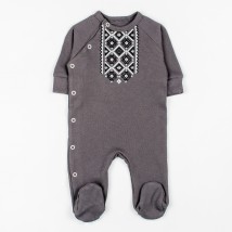 Dexter`s baby boy waffle with embroidered print Gray d114vf-sr 68 cm (d114vf-sr)