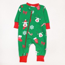 Слип с новогодним принтом Festive reindeer  Dexter`s  Красный;Зеленый d320-4зл-нгтг  92 см (d320-4зл-нгтг)