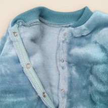Plush overalls for newborns Silver Dexter`s Gray 12-16 56 cm (d12-16sl)