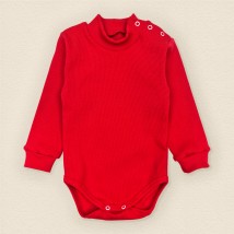 Red Dexter`s red striped bodysuit Red 18-62 86 cm (d18-62-9)