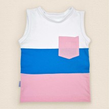 Summer children's set Stripes Dexter`s White; Pink; Blue 150 80 cm (d150gb)