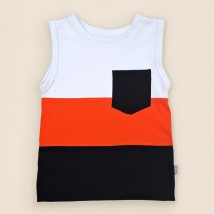Комплект кулир для детей Stripes  Dexter`s  Белый;Черный;Оранжевый d150мк  98 см (d150мк)