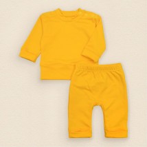 Dexter`s plain children's suit jumper and pants Yellow-hot 360 68 cm (d360ор)